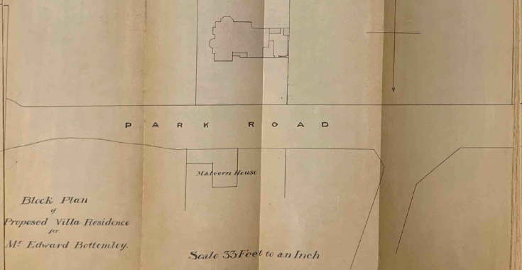 Block plan showing location of Cedarhurst