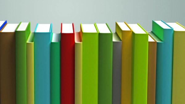 row of ebooks