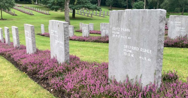 graves at the German War Cemetery, Cannock Chase